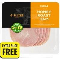 Iceland 7 Slices (approx.) Honey Roast Ham (Extra Slice Free)