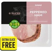 Iceland 7 Slices (approx.) Peppered Ham (Extra Slice Free)