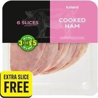 Iceland 7 Slices (approx.) Cooked Ham (Extra Slice Free)