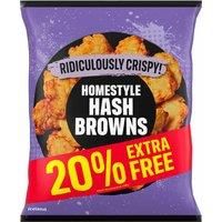 Iceland 20% Extra Free Ridiculously Crispy Homestyle Hash Browns 720g