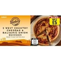 Iceland 2 West Country Cheddar & Balsamic Onion Quiches 240g