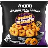 Sides 32 (Approx.) Mini Hash Brown Onion Rings 420g