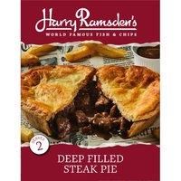 Harry Ramsdens Deep Filled Steak Pie 500g