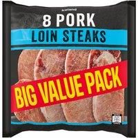 Iceland 8 Pork Loin Steaks 1 kg