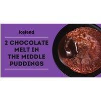 Iceland 2 Chocolate Melt in the Middle Puddings 140g