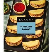 Iceland Luxury 8 Prawn Tacos with Sweet Chilli Sauce 290g