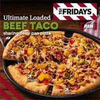 TGI Fridays Ultimate Loaded Beef Taco Sharing Deep Pan Pizza 540g