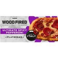 Iceland Woodfired Ultimate Spicy Pepperoni Flatbread 250g