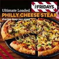 TGI Fridays Ultimate Loaded Philly Cheese Steak Sharing Deep Pan Pizza 560g