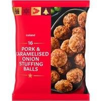 Iceland 16 Pork and Caramelised Onion Stuffing Balls 400g