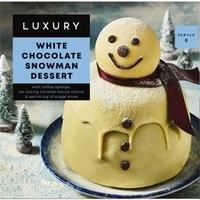 Iceland Luxury White Chocolate Snowman Dessert 625g