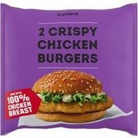 Iceland 2 Crispy Chicken Burgers 180g