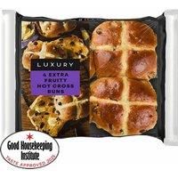 Iceland Luxury 4 Extra Fruity Hot Cross Buns
