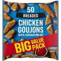 Iceland 50 (Approx.) Breaded Chicken Goujons 800g