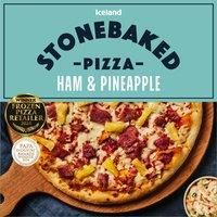 Iceland Stonebaked Ham & Pineapple Pizza 403g
