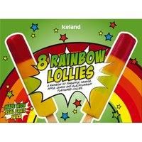 Iceland 8 Rainbow Lollies 304g