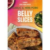 Iceland Garlic & Herb Pork Belly Slices 300g