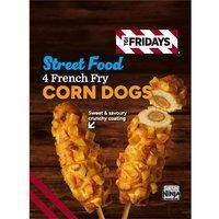 TGI Fridays Street Food 4 French Fry Corndogs 400g