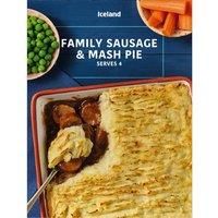 Iceland Family Sausage & Mash Pie 1.4kg