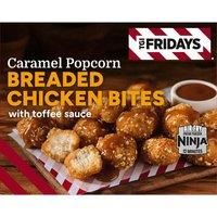 TGI Fridays Caramel Popcorn Breaded Chicken Bites with Toffee Sauce 290g