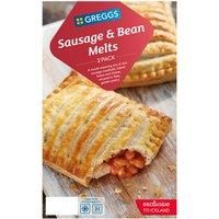 Greggs 2 Sausage & Bean Melts 308g