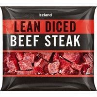Iceland Lean Diced Beef Steak 350g