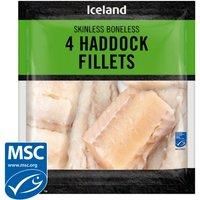 Iceland 4 Haddock Fillets 400g