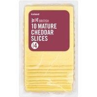 Iceland 10 Mature Cheddar Slices 250g