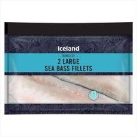 Iceland 2 Large Sea Bass Fillets 250g