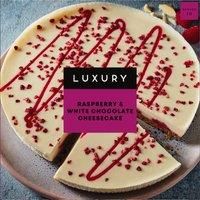 Iceland Luxury Raspberry and White Chocolate Flavour Cheesecake 800g