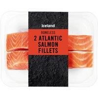 Iceland Boneless 2 Atlantic Salmon Fillets 240g