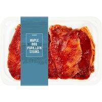 Iceland Maple BBQ Pork Loin Steaks 300g