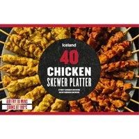 Iceland 40 (APPROX.) Chicken Skewers Platter 560g