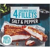 Iceland 4 Salt and Pepper Chicken Breast Fillets 380g