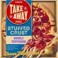 Iceland Stuffed Crust Double Pepperoni Pizza 445g