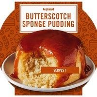 Iceland Sponge topped with Butterscotch Sauce 100g