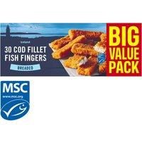 Iceland 30 Breaded Cod Fillet Fish Fingers 900g