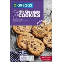 Greggs 6 Milk Chocolate Cookies 450g