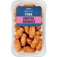 Iceland 25 (approx.) Pork Cocktail Sausages 250g
