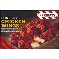 TGI Fridays Boneless Chicken Wings Crispy Coated Chicken Breast Bites with Sweet and Smokey BBQ Sauce 480g