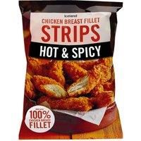 Iceland Hot and Spicy Chicken Breast Fillet Strips 500g