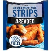 Iceland Breaded Chicken Breast Fillet Strips 500g