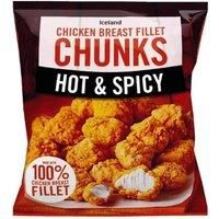 Iceland Hot and Spicy Chicken Breast Fillet Chunks 500g