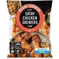 Iceland Ready Cooked Satay Chicken Skewers 340g