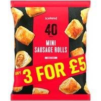 Iceland 60 (approx) Cocktail Sausage Rolls 840g