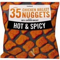 Iceland 35 (approx.) Hot and Spicy Chicken Breast Nuggets 667g