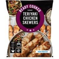 Iceland Ready Cooked Teriyaki Chicken Skewers 340g