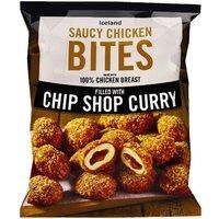 Iceland Chip Shop Curry Saucy Chicken Bites 504g