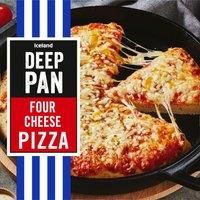Iceland Deep Pan Four Cheese Pizza 382g
