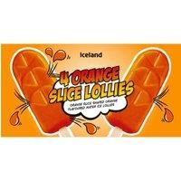 Iceland 4 Orange Slice Lollies 240g